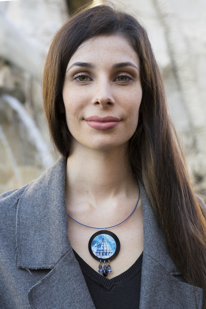 Necklace with St. Peter Picture Printed